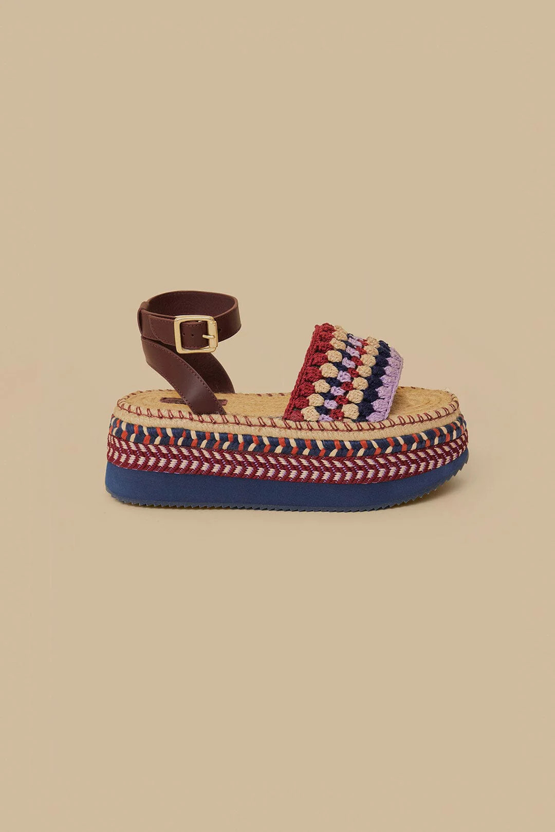 Marsala Crochet Espadrille Flatform | FarmRio (US)