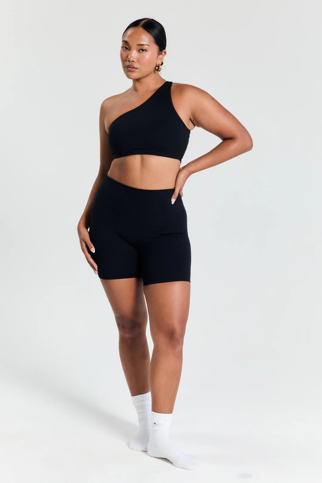 Black Asymmetric Crop | All for Mimi
