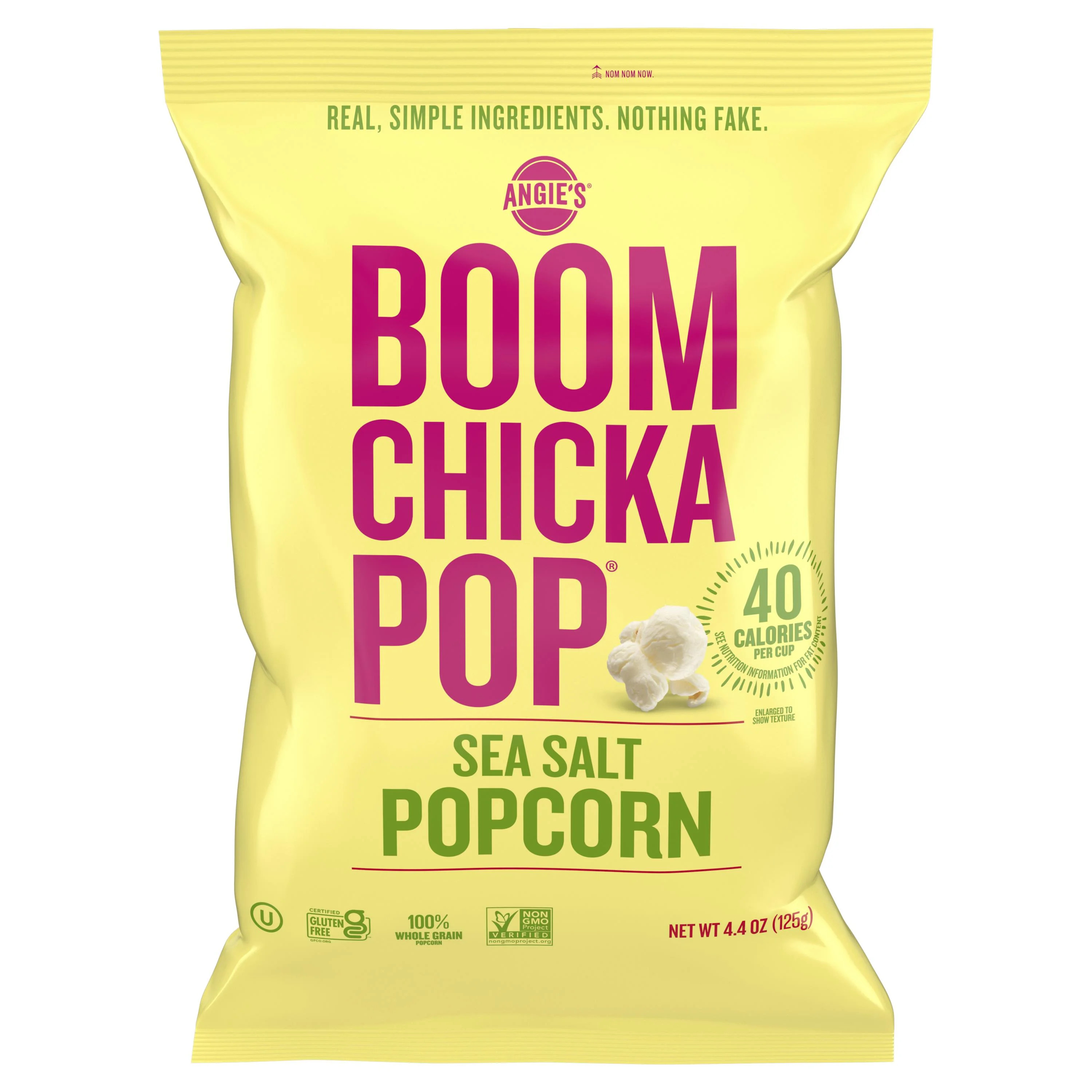 Angie's BOOMCHICKAPOP Sea Salt Popcorn Pre-Popped Popcorn, 4.4 Oz | Walmart (US)