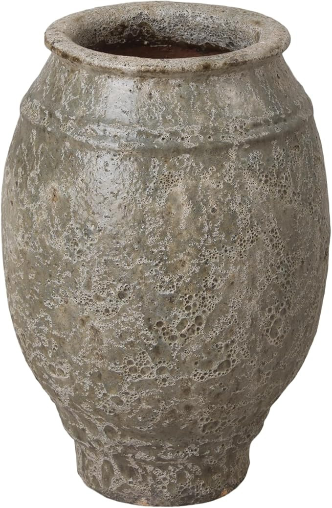 Emissary - Olive Jar, Reef Green - 15.5x15.5x20 H Stoneware Round Planters with High-fire Treatme... | Amazon (US)