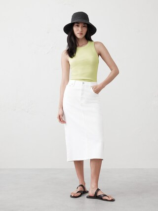 Ribbed Racer Tank | Banana Republic Factory