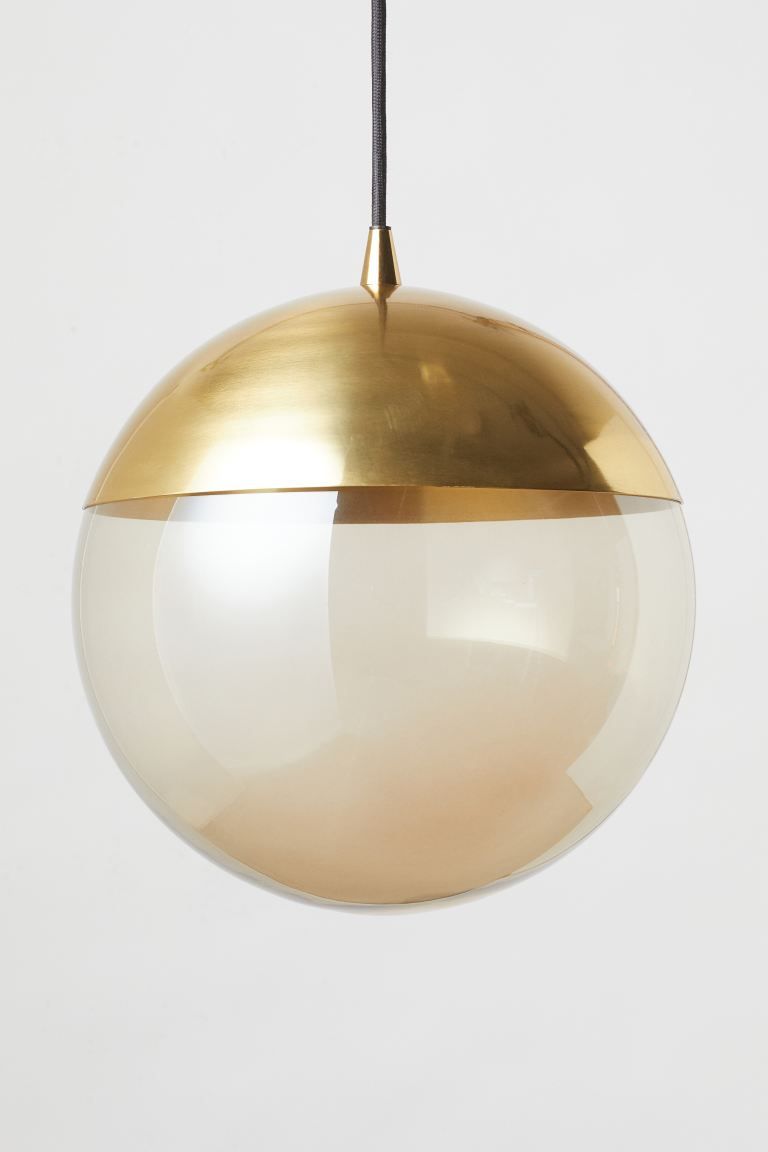 Metal Pendant Lamp - Gold-colored - Home All | H&M US | H&M (US + CA)