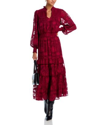 AQUA Lace Tiered Dress - Exclusive   | Bloomingdale's Women Dresses | Bloomingdale's (US)
