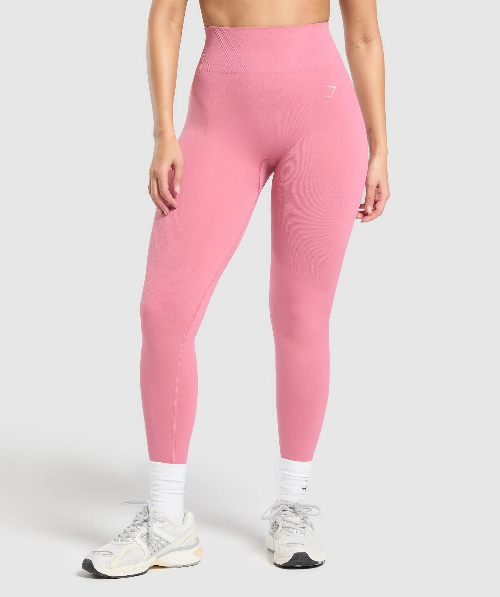 Gymshark Corset Seamless Leggings - Sunset Pink | Gymshark EU