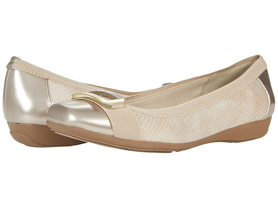 Anne Klein Uplift Flat Women's Shoes Beige : 10 M, Textile | Zappos