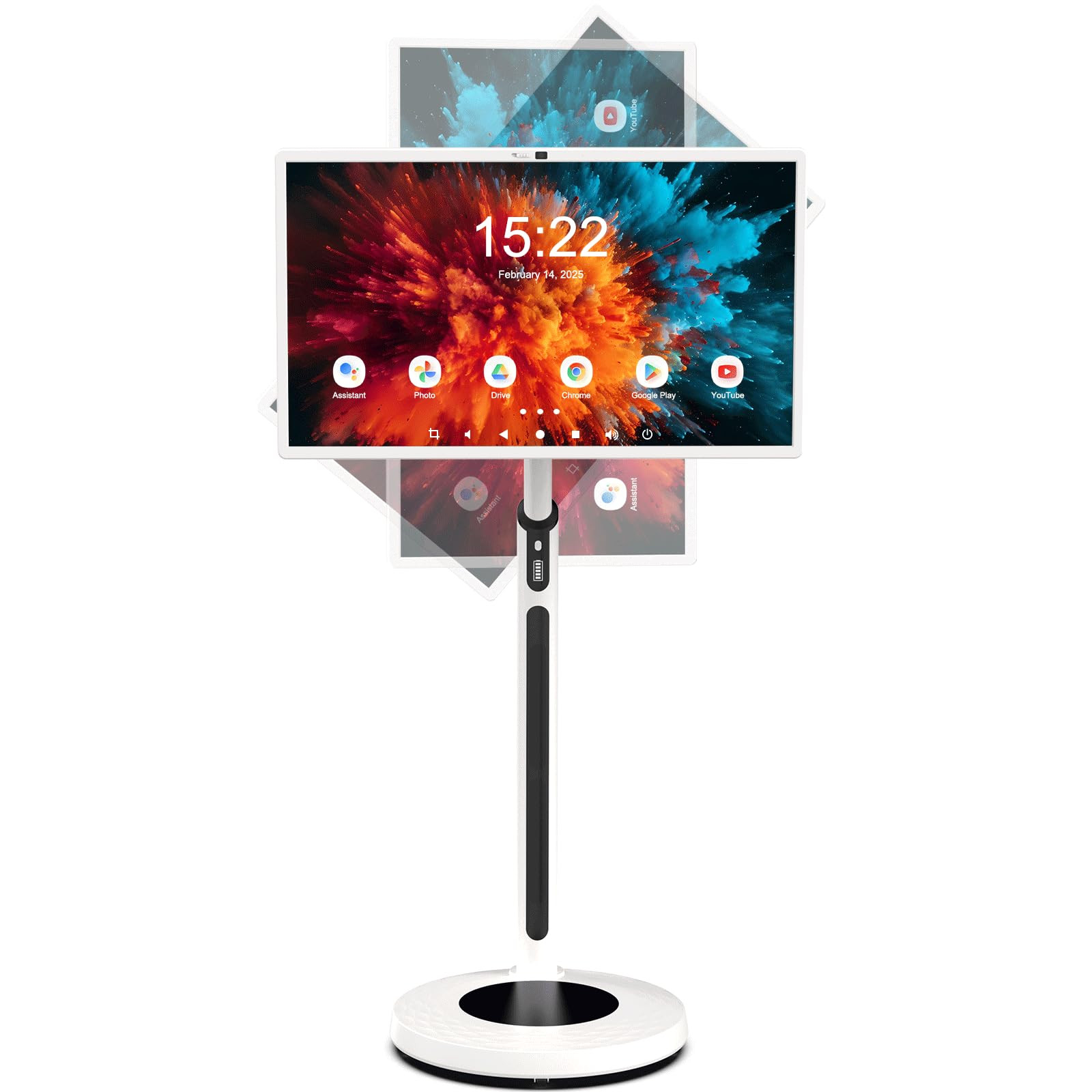 Shiarffe 32 Inch Smart Portable TV on Wheels, Rolling Tablet with Touchscreen Monitor, Wireless C... | Amazon (US)