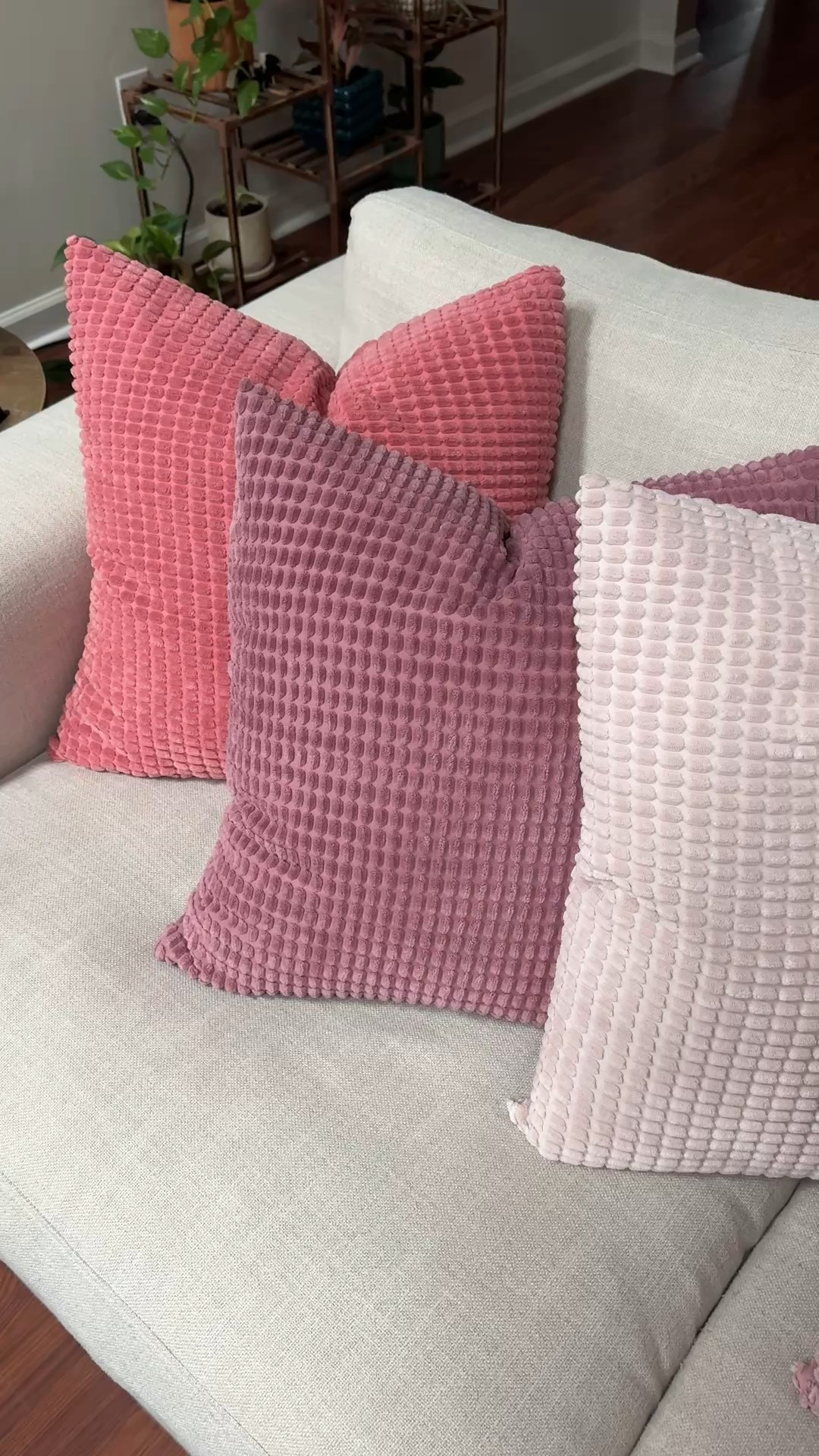 Pink textured pillow covers 20x20 set of 4.

#LTKHome #LTKSaleAlert #LTKSeasonal
