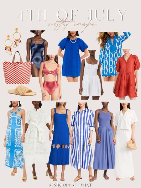 4th of July outfit inspo ! 💙🍉

Outfit inspo - 4th of July outfit - short dress - long dress - women’s accessories - blue dress - red dress - white dress - summer dresses 

#LTKStyleTip #LTKSeasonal