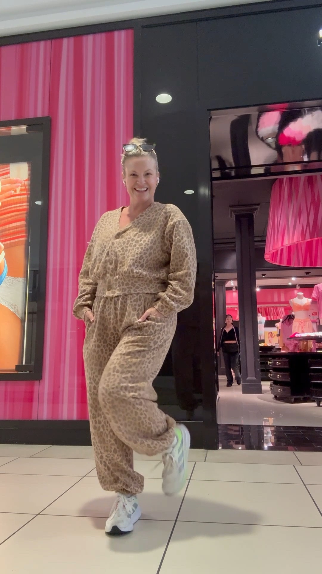 Love this sweatsuit from @victoriassecret  ❤️ it's comfy but still stylish! I get compliments every time I wear it!

Pink. Victorias Secret. Leopard Sweatsuit. Travel Outfit. Weekend Outfit. Loungewear. Adidas

#LTKdayinmylife #LTKootd #LTKmorningroutine

Comment SHOP below to receive a DM with the link to this post on my LTK ⬇ https://liketk.it/6bUqR ltkootd ltkvideo ltkxadidas ltkmorningroutine ltkdayinmylife

#LTKdayinmylife #LTKootd