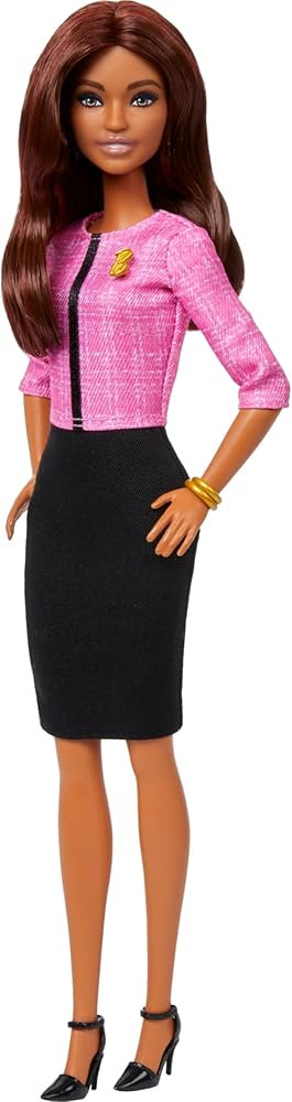 Barbie Careers Doll & Accessories, Future Leader with Light Brown Hair Wearing Outfit with 2 Gold... | Amazon (US)