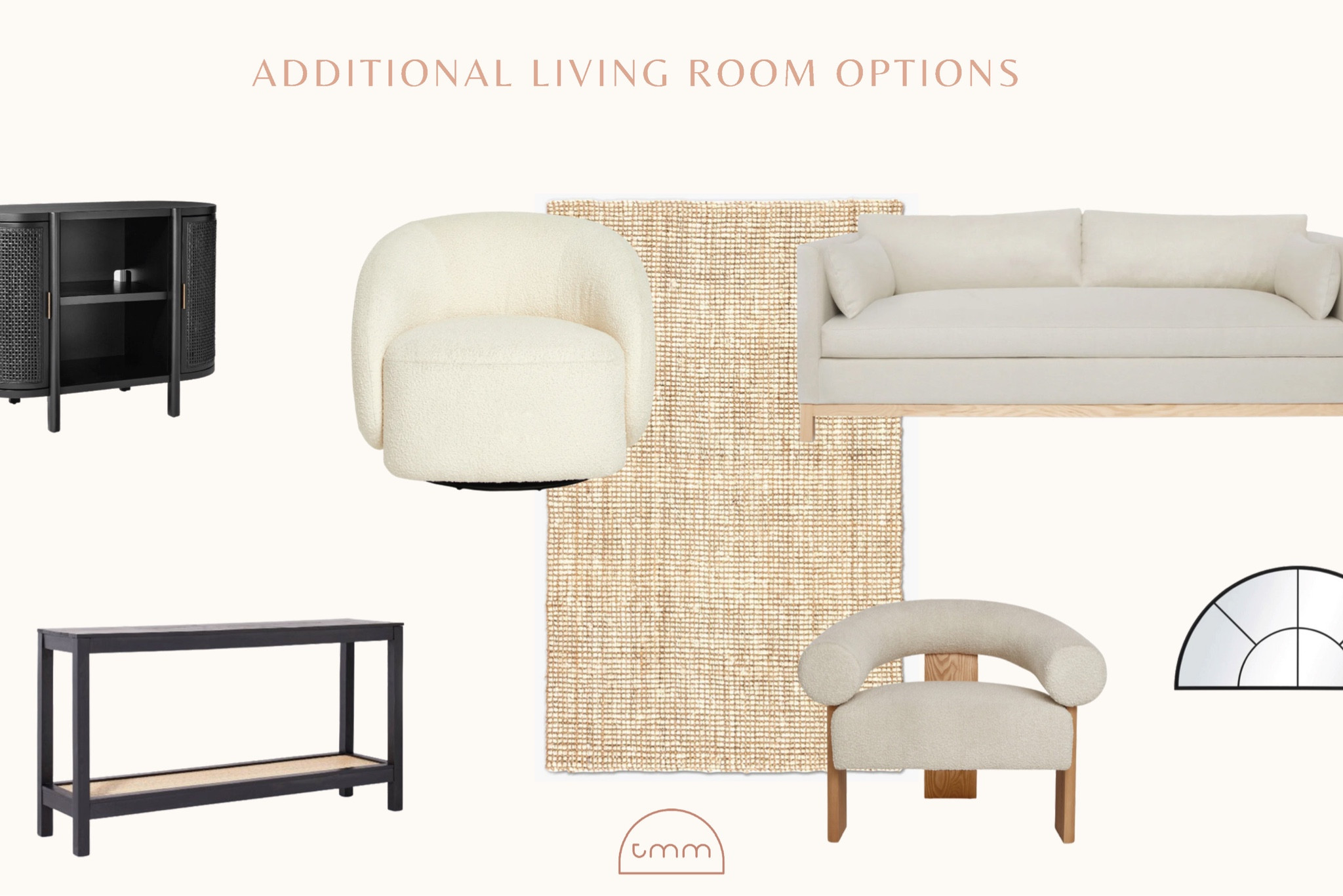 Product not linked: 

Rousseau iron window arch mirror