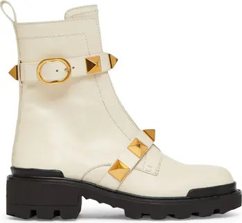 Valentino Garavani Roman Stud Lug Boot | Nordstrom | Nordstrom