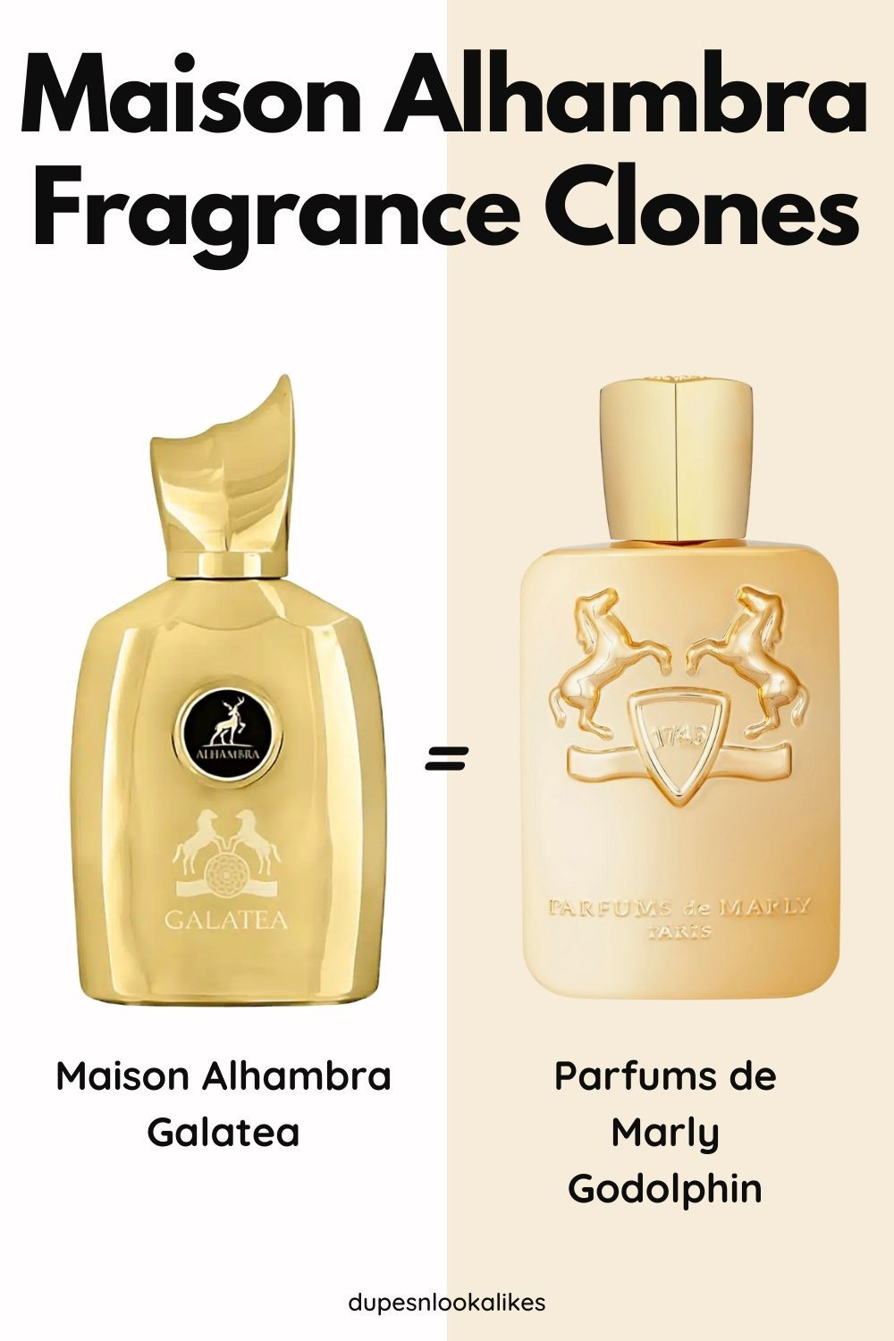 If you're into the bold, luxurious vibe of Parfums de Marly Godolphin but not the price tag, Maison Alhambra's Galatea is a must-try. It captures that rich leather essence with a twist—think fruity top notes, aromatic herbs like thyme and cypress, and a heart of jasmine and rose. The dry-down is all about smooth leather, amber, and a touch of vanilla and vetiver. It's a sophisticated scent that feels high-end without the high-end cost. Perfect for those who love a strong, confident fragrance that doesn't compromise on quality. 

 #LTKFindsUnder50 #LTKStyleTip #LTKBeauty