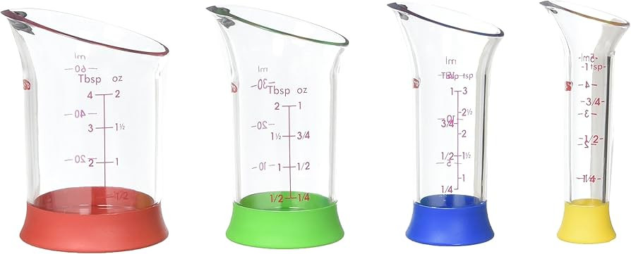OXO Good Grips 4-Piece Mini Measuring Beaker Set | Amazon (US)