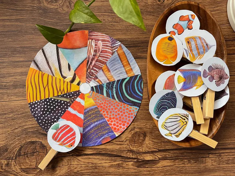 Fish Matching Wheel: Montessori Fine Motor Game (PDF Printable Activity - Etsy | Etsy (Global)