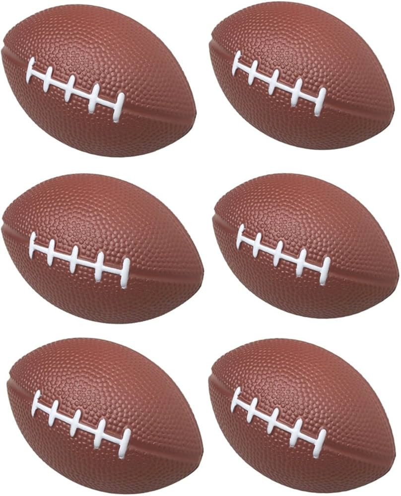 GIFTEXPRESS 1 Dozen 4" Foam Mini Football Stress Balls, Mini Sport Balls, Game Day Decoration Par... | Amazon (US)