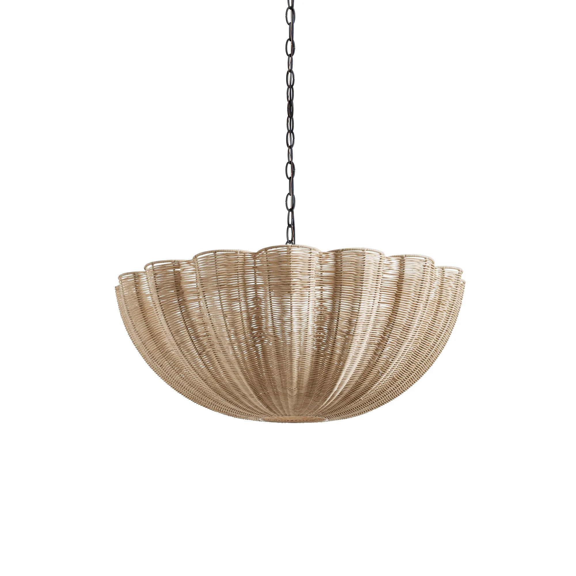 4-Light Dimmable Rattan Chandelier | Wayfair North America