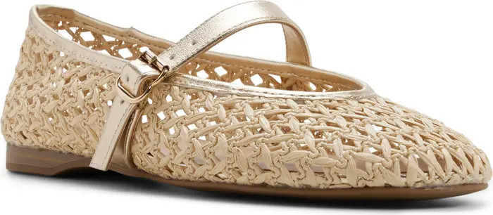 Elyiaa Net Mary Jane Flat (Women) | Nordstrom