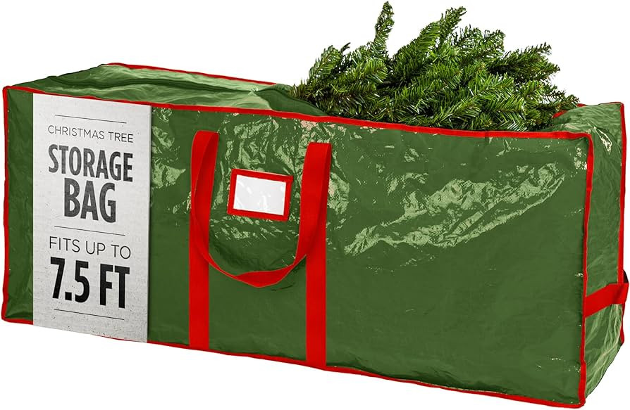 Christmas Tree Storage Bag - Stores 7.5 Foot Artificial Xmas Holiday Tree, Durable Waterproof Mat... | Amazon (US)