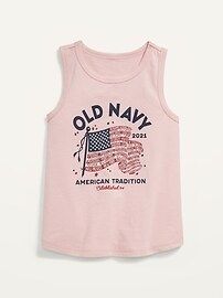 2021 American Flag Tank Top for Toddler Girls | Old Navy (US)