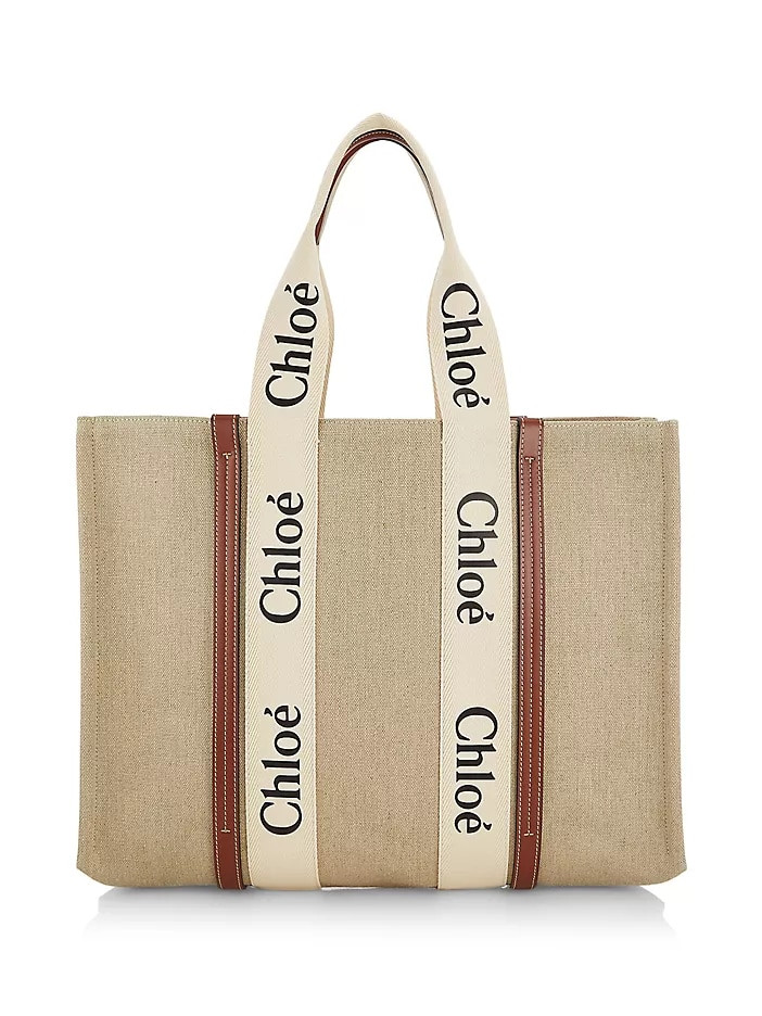 Woody Medium Logo Tote | Saks Fifth Avenue