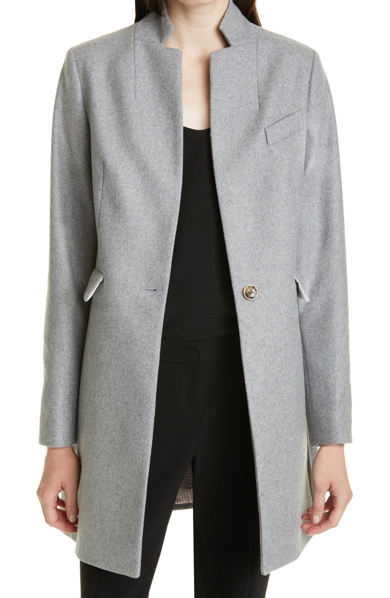 Straight Tailored Wool & Cashmere Blend Coat | Nordstrom