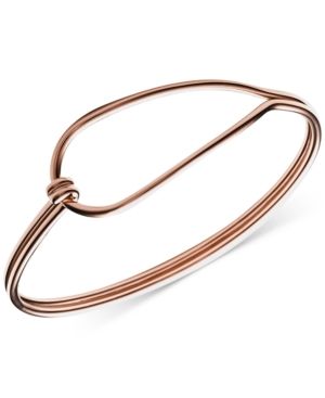 Skagen Annette Rose Gold-Tone Hinged Loop Bracelet | Macys (US)
