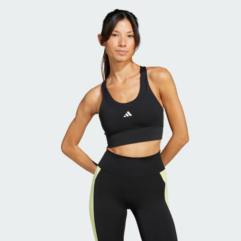 adidas Run Pocket Medium Support Bra - Black | Free Shipping with adiClub | adidas US | adidas (US)