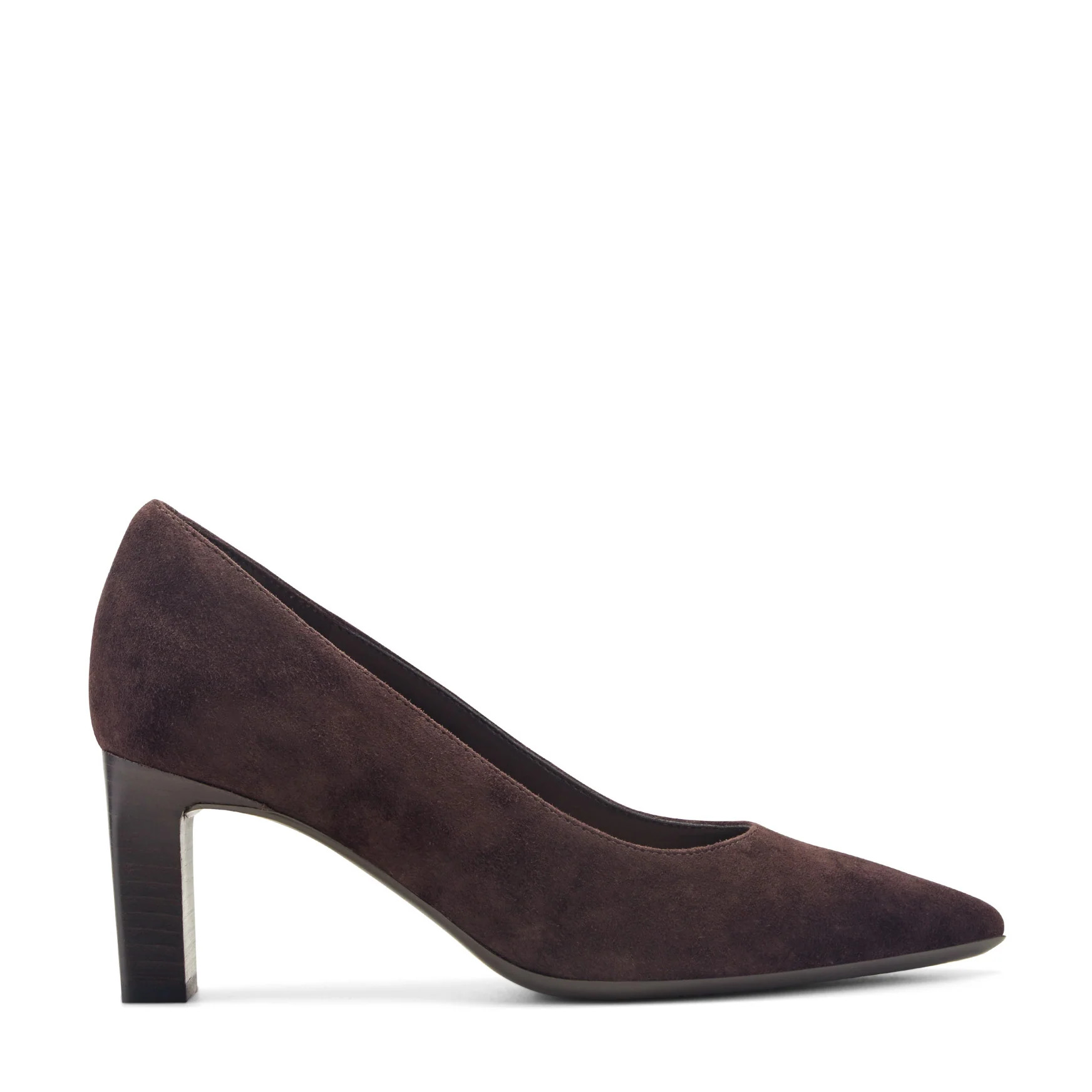 Women's Hazen Block Heel Pumps - Dark Brown Suede | Easy Spirit | Easy Spirit