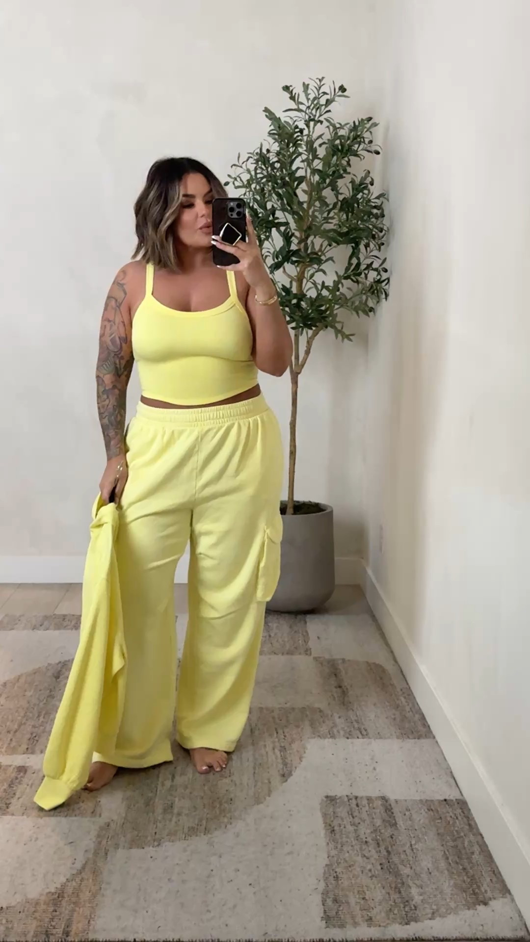 Cargos are now sold out but I linked the other styles in the same color that they have. 
Tank M/L  wearing with my cakes linked below
Sweatshirt L 
Pants XL for baggy fit 
#walmart 