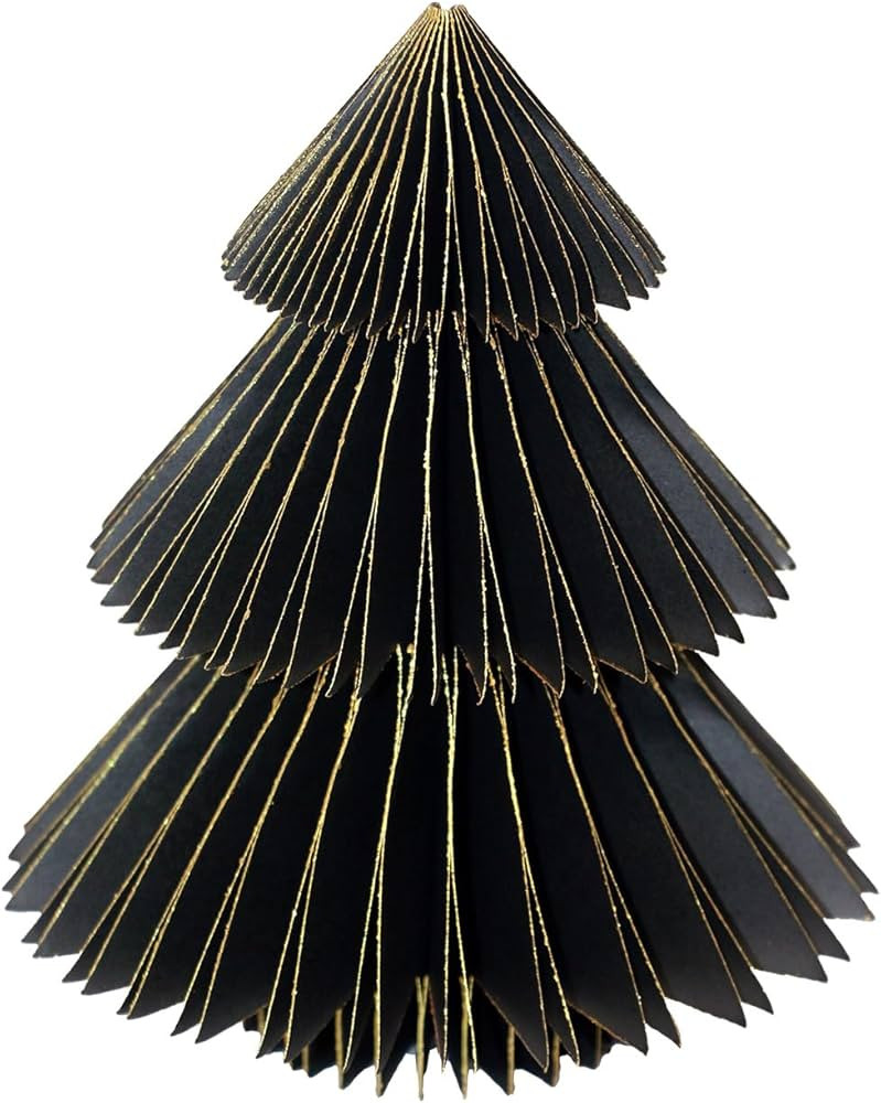 Briarwood Lane Christmas Honeycomb Paper Decor 6x5 Black Tree Honeycomb - Medium for Christmas Ho... | Amazon (US)