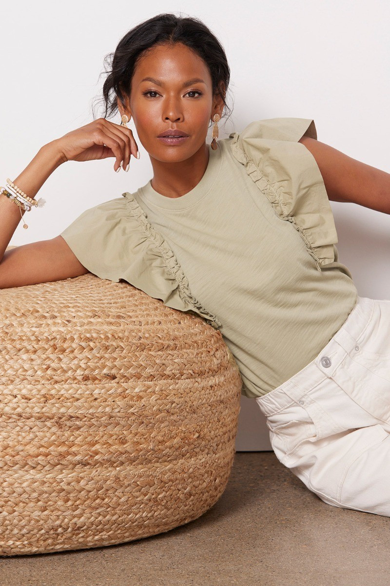 NATION LTD Para Boxy Tee | EVEREVE | Evereve