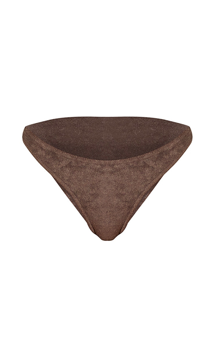 Brown Towelling Bikini Bottoms | Pretty Little Thing (Australia & New Zealand)