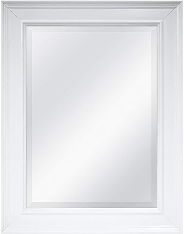 MCS 15.5x21.5 Inch Wall Mirror, 21.5x27.5 Inch Overall Size, White (20450) | Amazon (US)