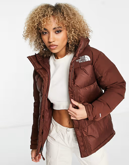 The North Face Himalayan down parka coat in brown | ASOS (Global)