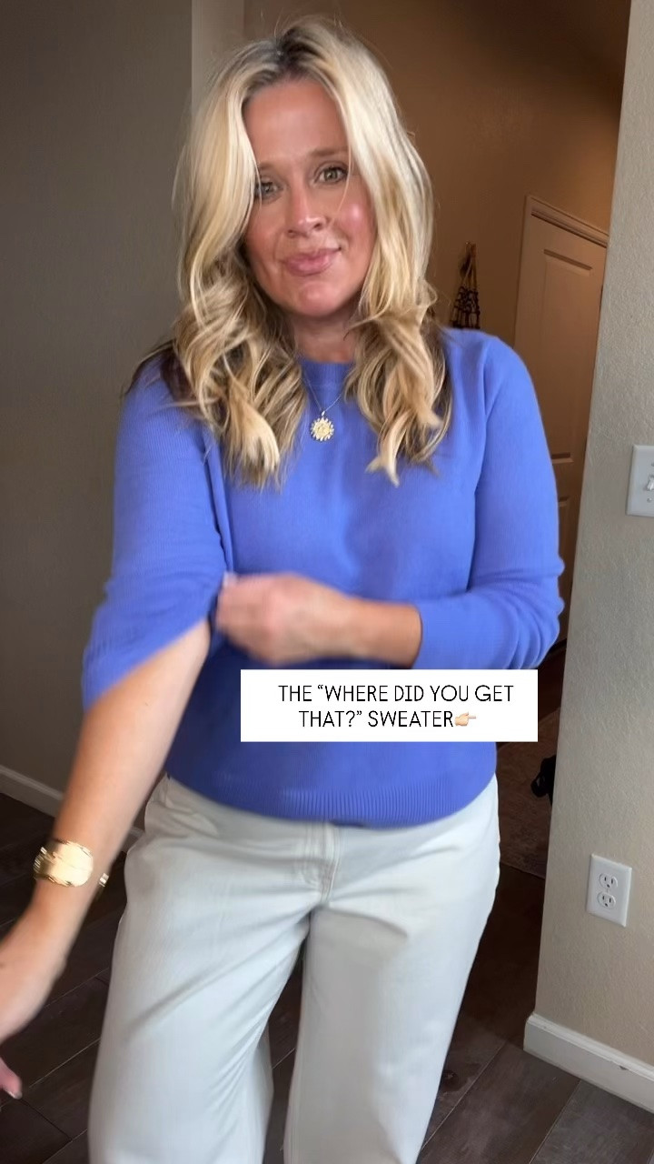 ✨Tap the bell, save and ❤️ start here over 40 fashion, midlife style, midsize fashion and luxury looks for less.  

⬇️Sizing information:
Large sweater (size up if in between sizes.)
Jeans 31 run large (size down if in between sizes.) 

try on A LOT of clothes, so at this point my standards are high. 😂 If it clings where I don’t want it to, feels flimsy, looks frumpy or requires me to fight with my body to make it work… it doesn’t make the cut.

These did. 👀

Think $20 jeans with ’90s supermodel energy, cashmere that looks $$$, elevated layers, designer-looking shoes and those throw-on pieces that make the whole outfit look more expensive.

My rule after 40? The clothes need to work for ME.

✨ Lift the eye
✨ Skim, don’t squeeze
✨ Balance the proportions
✨ And if it looks expensive for less? Even better.

Comment SHOP and I’ll send you everything. Save this one because I have a feeling we’re going to be wearing these on repeat. 💗

Same body. Different physics.™

👑 Helping you look good, feel good.
—Lindsey Denver

Over 40 fashion | midlife style | midsize fashion | fall outfits | belly friendly style | affordable fashion | Outfit Physics™

#LTKOver40 #LTKPlusSize #LTKMidsize

Comment SHOP below to receive a DM with the link to this post on my LTK ⬇ https://liketk.it/6nz55