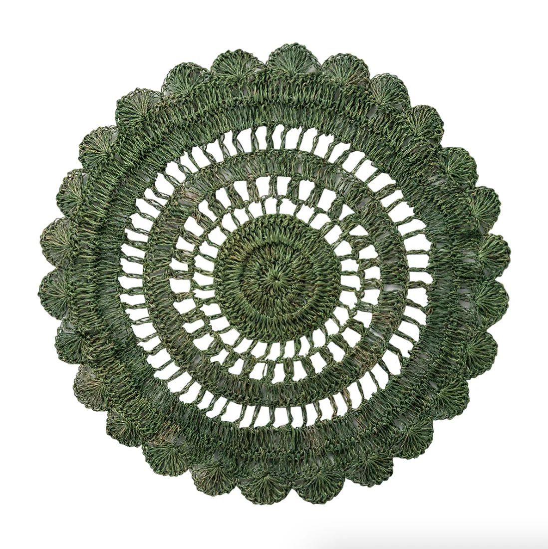 Macrame Placemat -Green | The Avenue