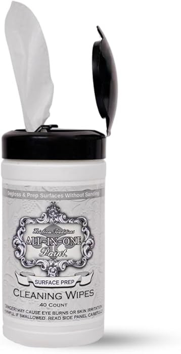 Heirloom Traditions Deglosser Surface Prep Wipes, heavy duty Degreaser, 40CT | Amazon (US)