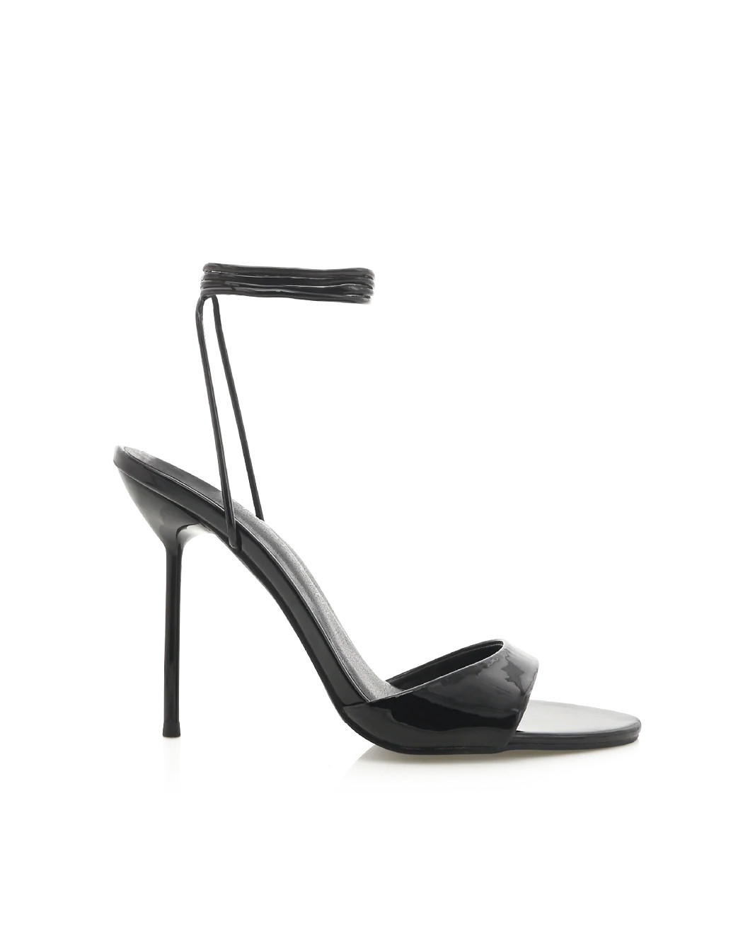 THE TIE UP STILETTO - BLACK PATENT | Billini (ANZ)