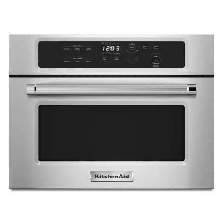 KitchenAid KMBS104ESS Stainless Steel 24 Inch Wide 1.4 Cu. Ft. Built-In Microwave with 1000W Cooking | Build.com, Inc.