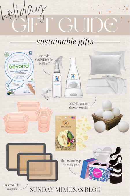 Holiday Gift Guide: Sustainable Gift Ideas

Eco friendly gift ideas, sustainable gift guide, sustainable Christmas gift ideas, eco friendly gifts, eco friendly gift guide, Zip top, Zip top containers, silicone containers, Force of Nature, natural cleaner, wool dryer balls, silicone baking mats, reusable makeup remover wipes, beeswax wraps, bedvoyage bamboo sheets, 100% bamboo sheets, luxury sheets #forceofnature #sustainablegifts #sustainablegiftguide #ecofriendlygifts #bamboosheets

#LTKHoliday #LTKsalealert #LTKSeasonal