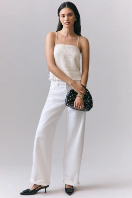 FRAME The Stroll Mid-Rise Wide-Leg Jeans | Anthropologie (US)