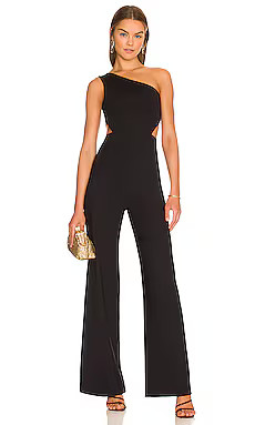 Susana Monaco x REVOLVE Asymmetrical Cut Out Jumpsuit in Black from Revolve.com | Revolve Clothing (Global)