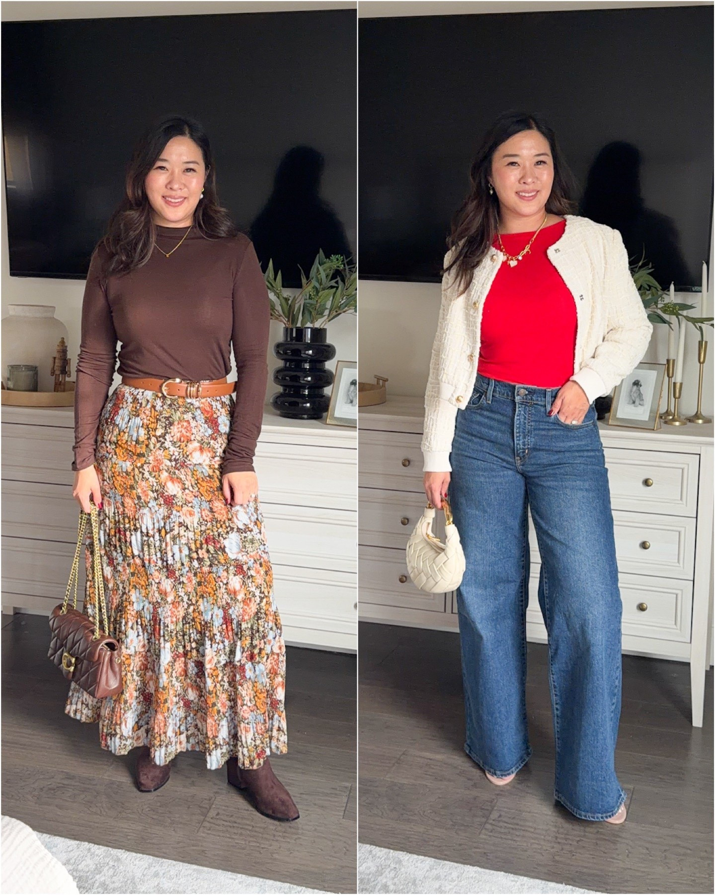 Amazon Outfit
Tops: Medium
Floral Skirt: Medium
Jacket: Medium
Jeans: 29