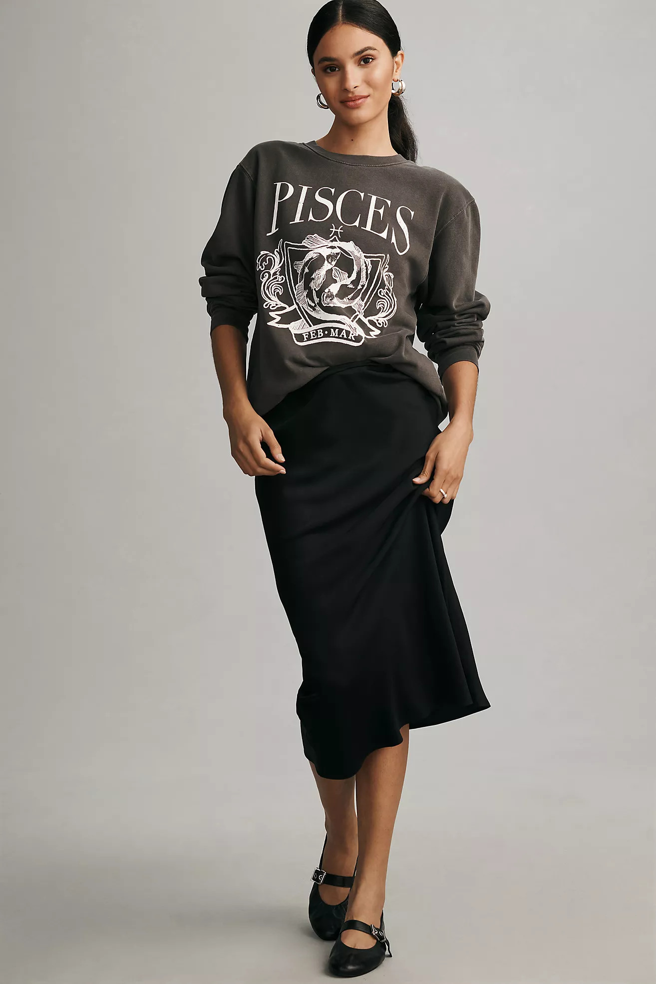 Girl Dangerous x Anthropologie Zodiac Collegiate Sweatshirt | Anthropologie (US)