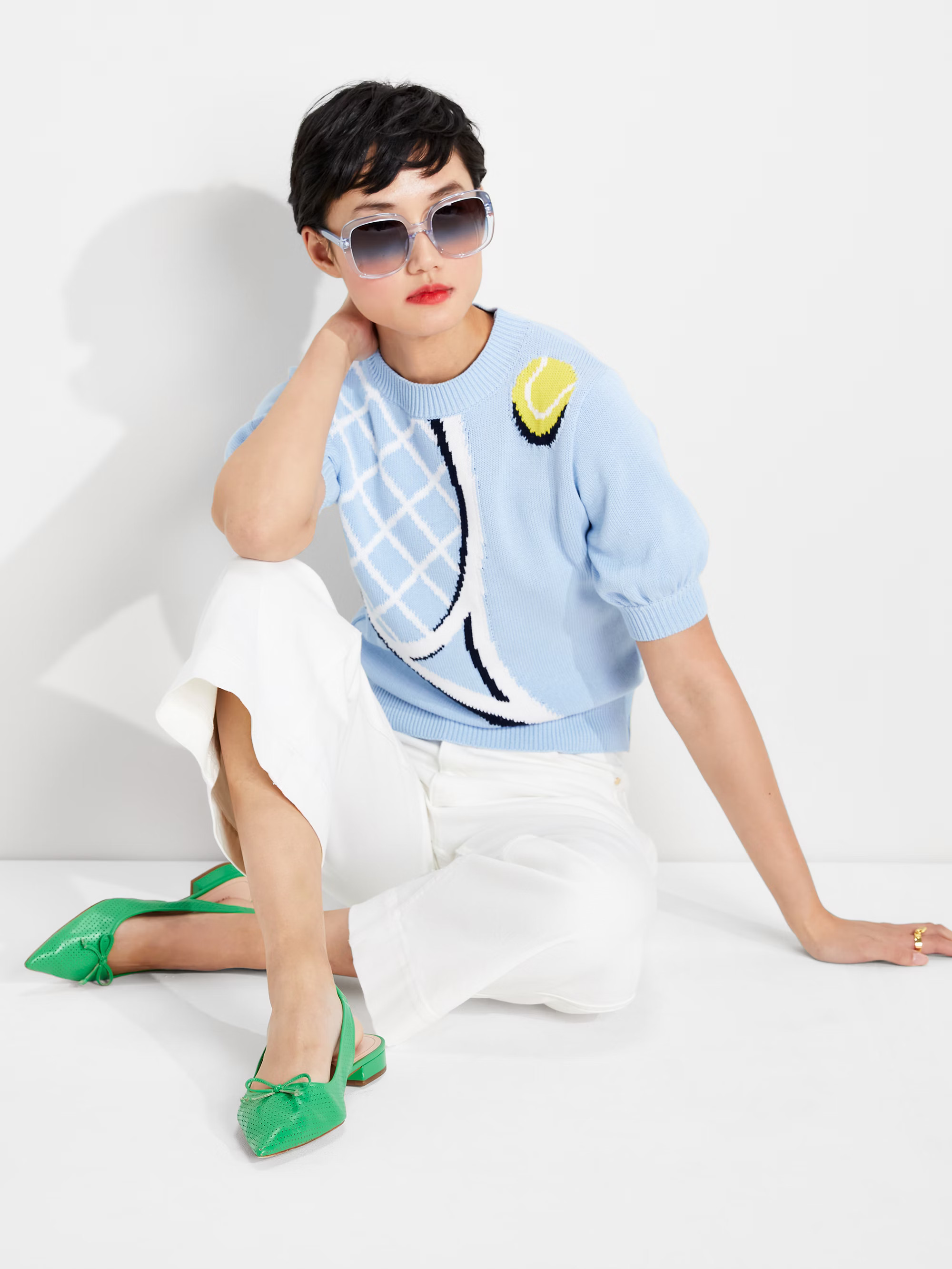 Game Set Match Tennis Racket Sweater | Kate Spade (US)