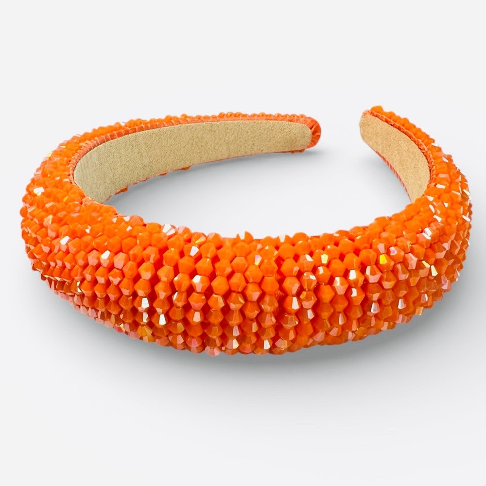 Beaded Orange Headband New | Poshmark