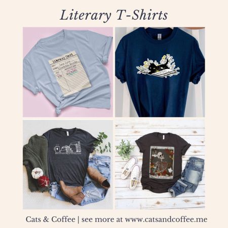 Book t-shirts are a great way of your love of reading, and, luckily, Etsy has no shortage of literary graphic tee options. In my searches for book lovers t-shirts, I've found a handful of styles that caught my eye. These styles range from colorful artsy tees to minimalist line-work tops. From Shakespearean references to floral book art, here are some of the best literary t-shirts for book lovers!

#LTKstyletip #LTKunder50 #LTKFind