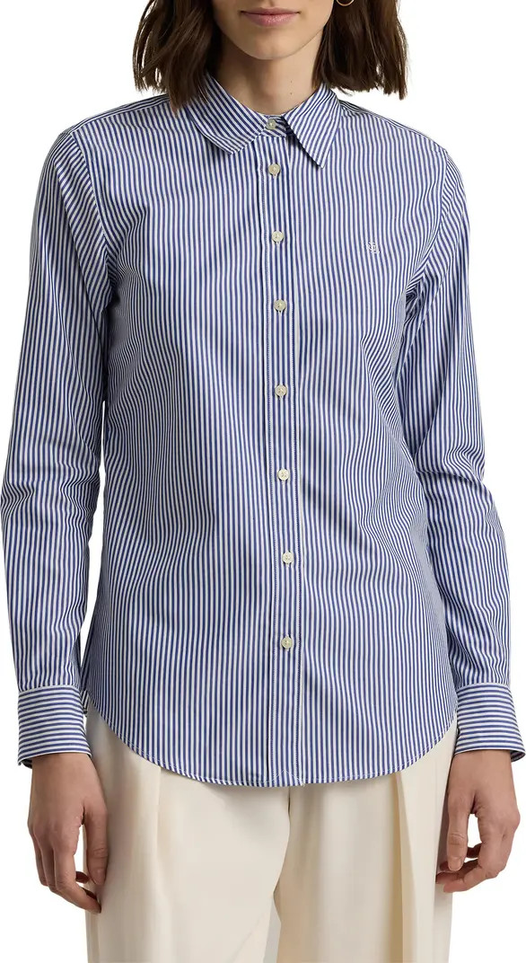 Stripe Easy Care Cotton Shirt | Nordstrom