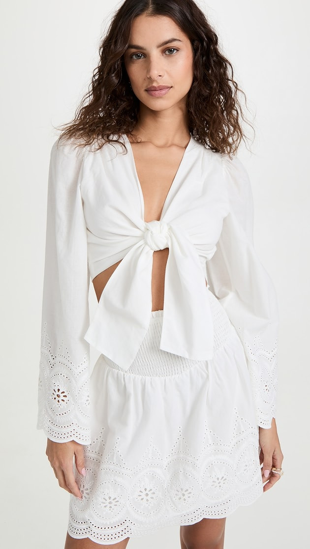 Front Tie Crop Top | Shopbop